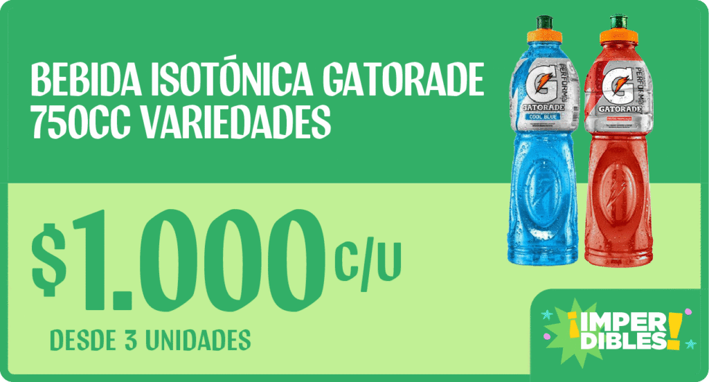Gatorade variedades $1000